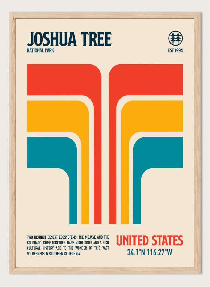 Retrodrome - Joshua Tree Retro Desert Art Print_Sugar & Canvas_Retrodrome