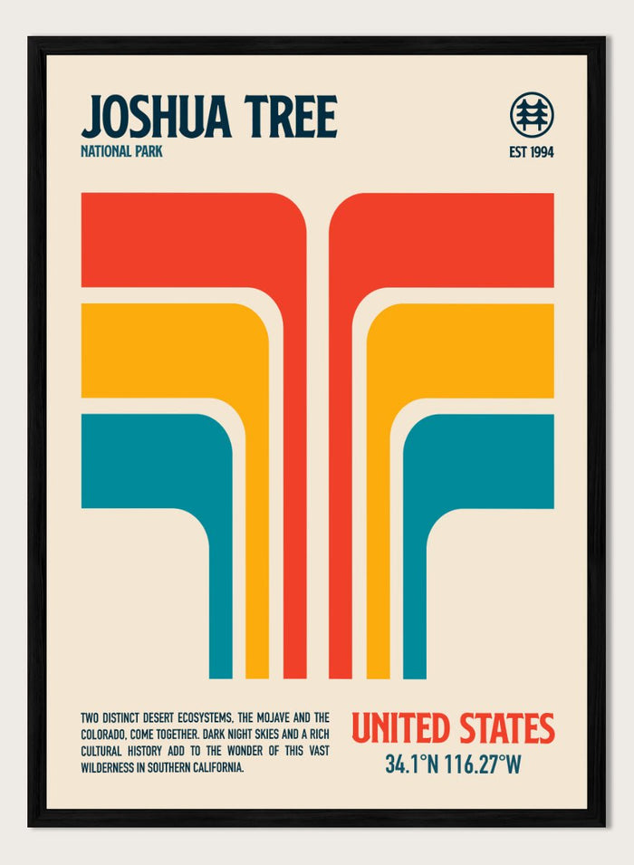 Retrodrome - Joshua Tree Retro Desert Art Print_Sugar & Canvas_Retrodrome