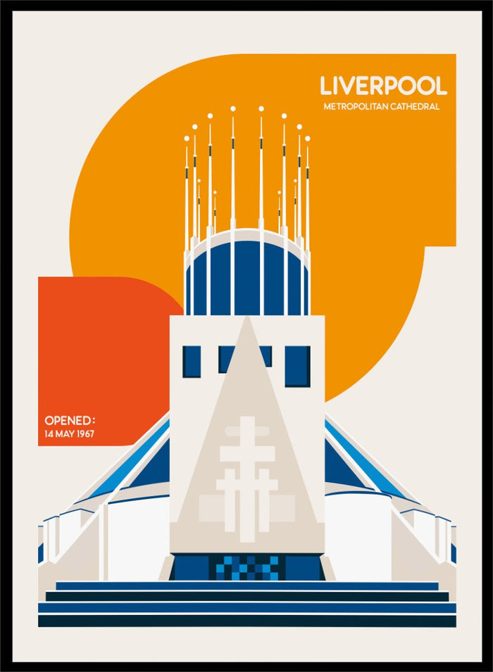 Retrodrome - Modern Liverpool Cathedral Art Print_Sugar & Canvas_Retrodrome