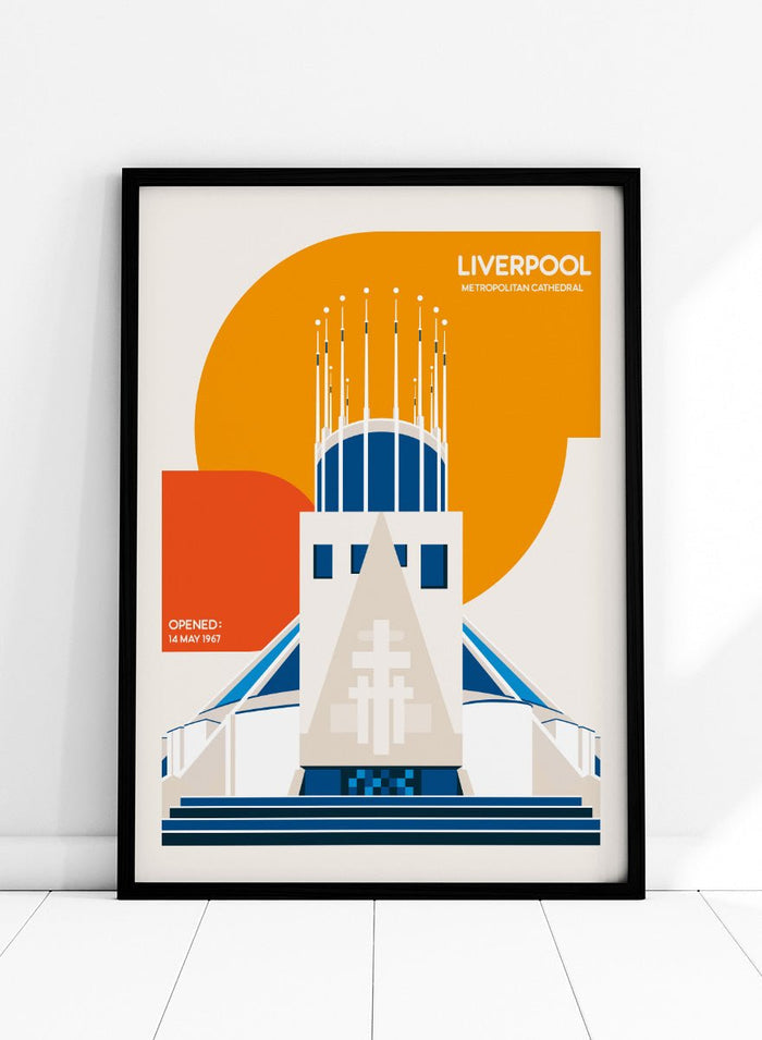 Retrodrome - Modern Liverpool Cathedral Art Print_Sugar & Canvas_Retrodrome