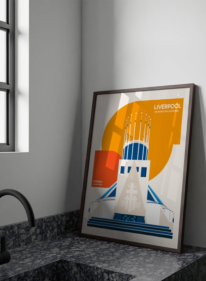 Retrodrome - Modern Liverpool Cathedral Art Print_Sugar & Canvas_Retrodrome