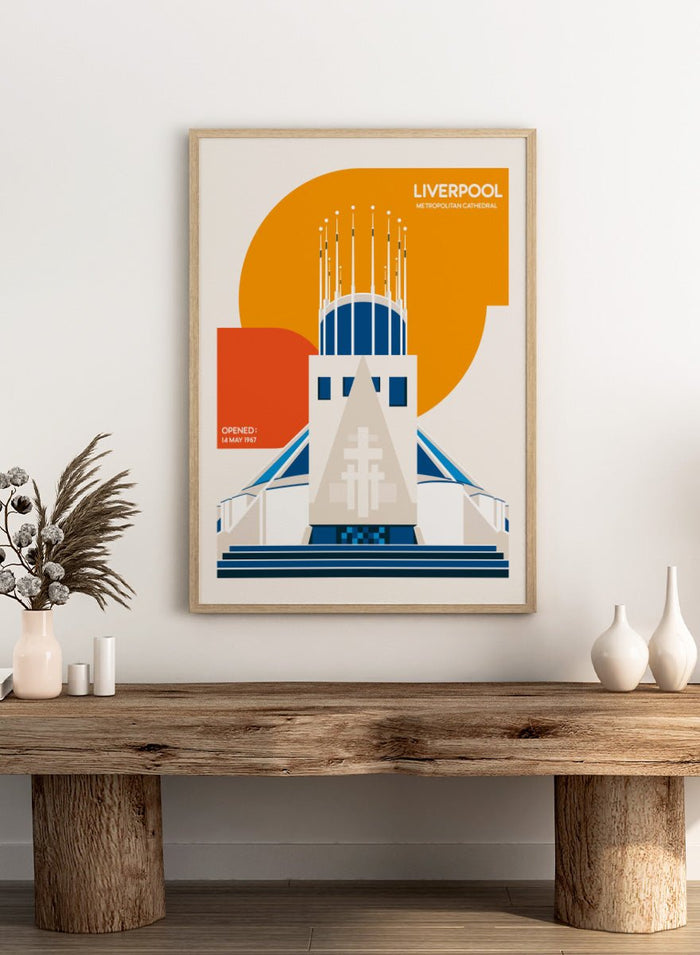 Retrodrome - Modern Liverpool Cathedral Art Print_Sugar & Canvas_Retrodrome