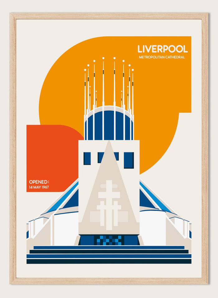 Retrodrome - Modern Liverpool Cathedral Art Print_Sugar & Canvas_Retrodrome