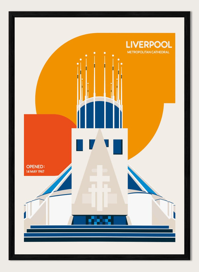 Retrodrome - Modern Liverpool Cathedral Art Print_Sugar & Canvas_Retrodrome