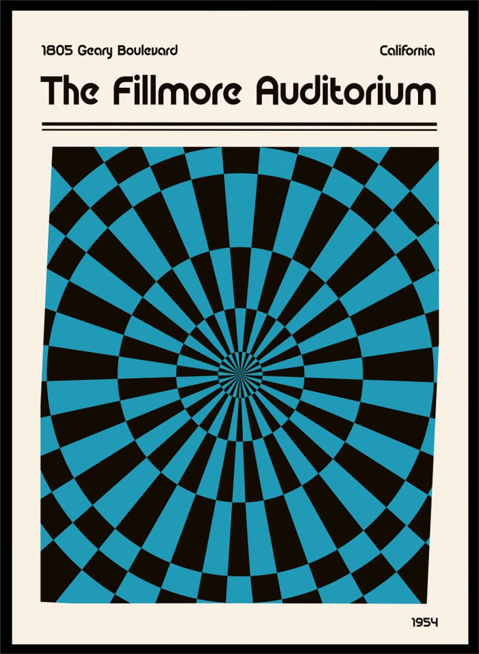 Retrodrome - Psychedelic Checkerboard Vortex Art Print_Sugar & Canvas_Retrodrome