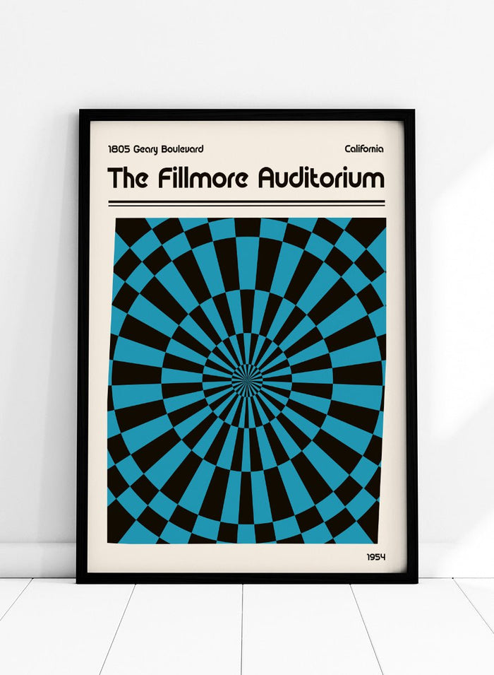 Retrodrome - Psychedelic Checkerboard Vortex Art Print_Sugar & Canvas_Retrodrome
