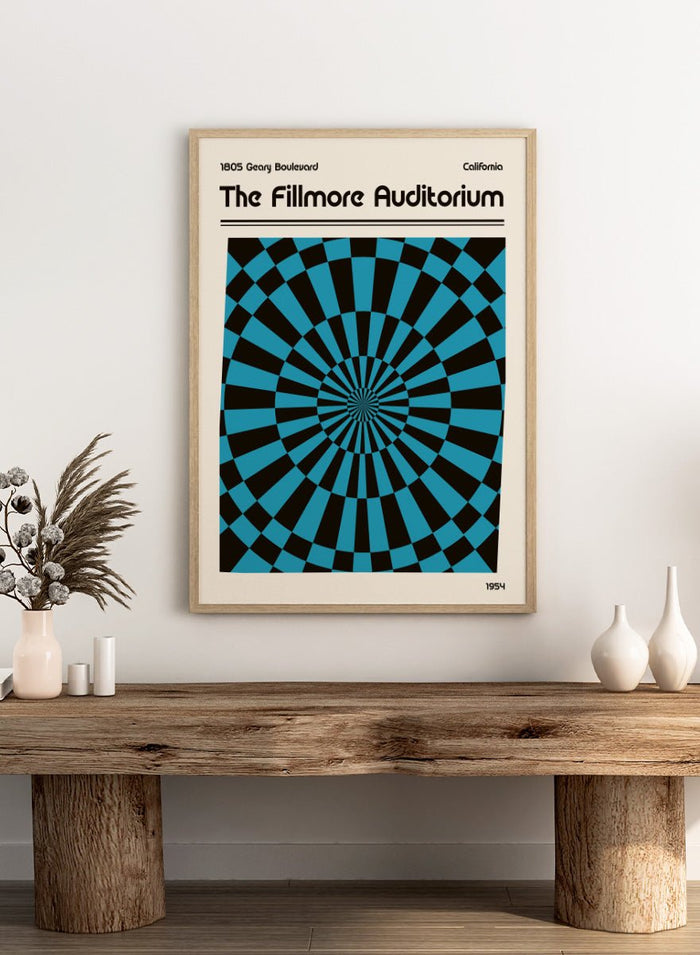 Retrodrome - Psychedelic Checkerboard Vortex Art Print_Sugar & Canvas_Retrodrome