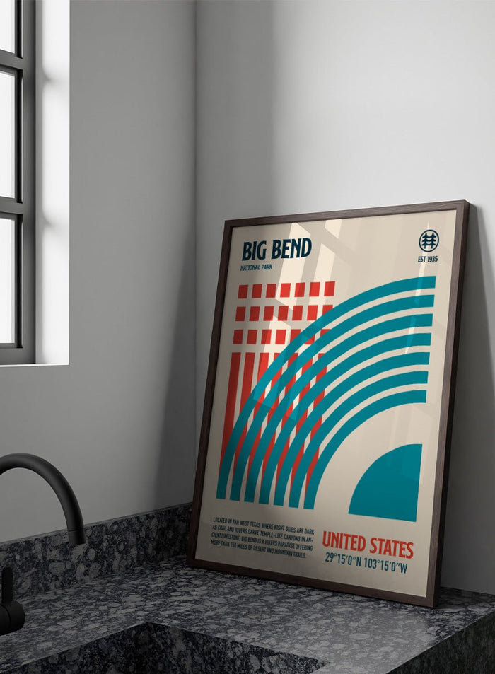 Retrodrome - Retro Big Bend Landscape Art Print_Sugar & Canvas_Retrodrome