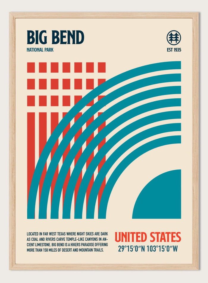 Retrodrome - Retro Big Bend Landscape Art Print_Sugar & Canvas_Retrodrome