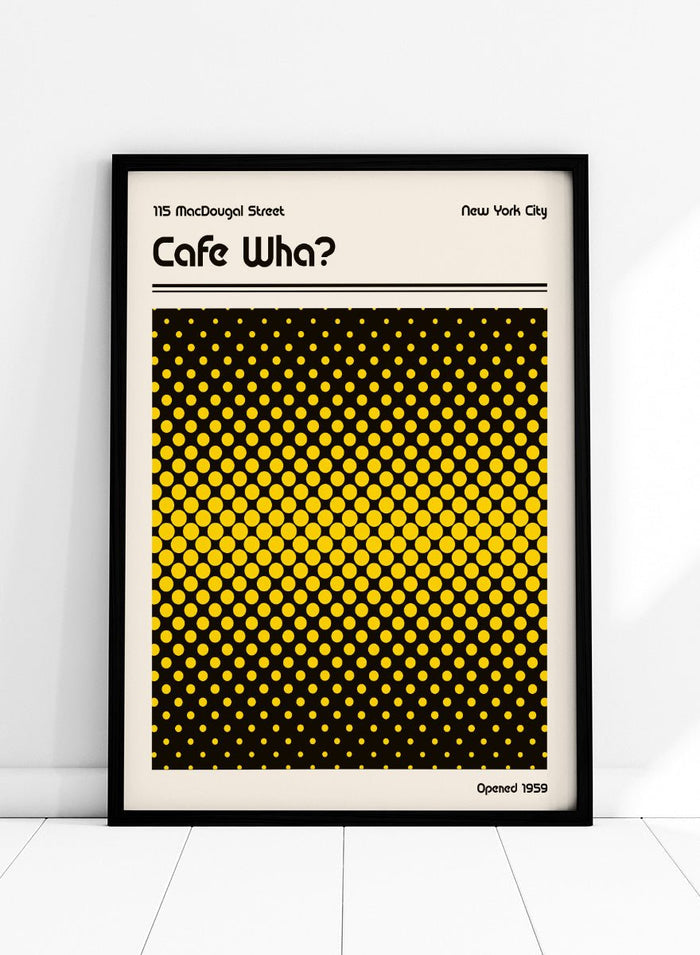 Retrodrome - Retro Cafe Wha Dots Art Print_Sugar & Canvas_Retrodrome