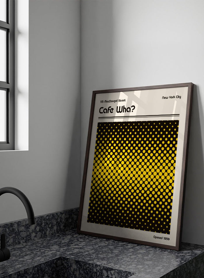 Retrodrome - Retro Cafe Wha Dots Art Print_Sugar & Canvas_Retrodrome