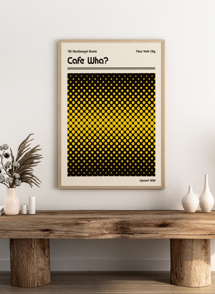 Retrodrome - Retro Cafe Wha Dots Art Print_Sugar & Canvas_Retrodrome