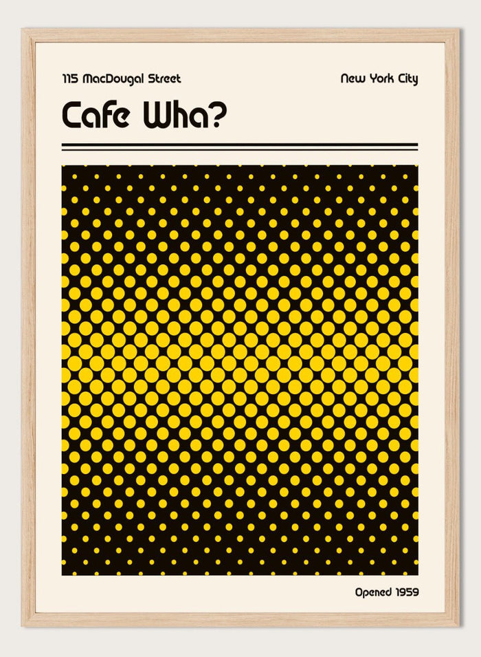 Retrodrome - Retro Cafe Wha Dots Art Print_Sugar & Canvas_Retrodrome