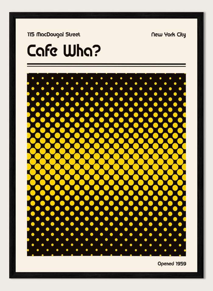 Retrodrome - Retro Cafe Wha Dots Art Print_Sugar & Canvas_Retrodrome