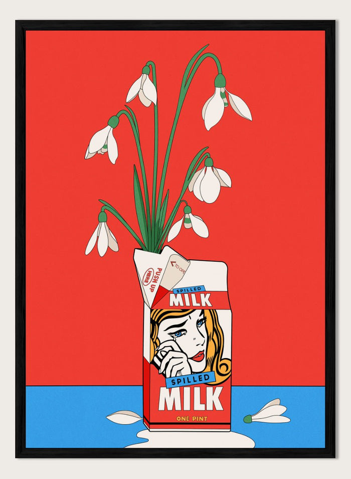 Retrodrome - Spilled Milk Pop Art Art Print_Sugar & Canvas_Retrodrome