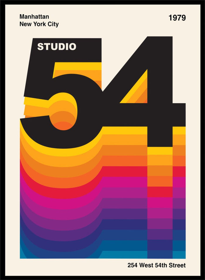 Retrodrome - Vibrant Retro Digits Art Print_Sugar & Canvas_Retrodrome