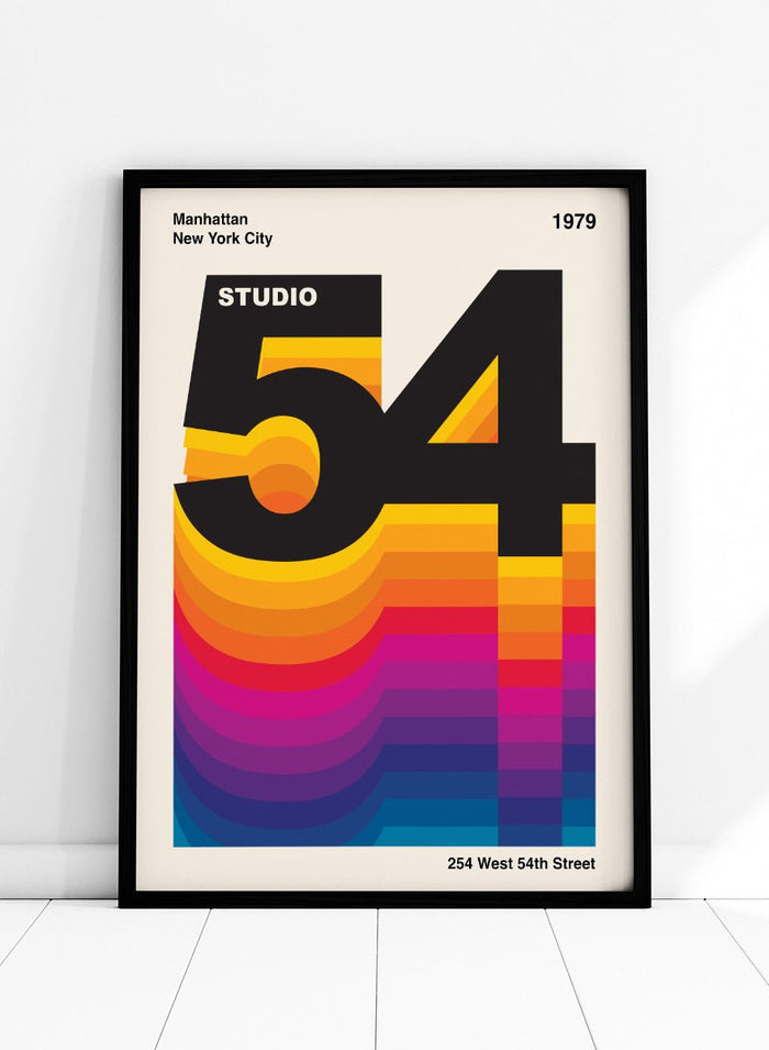 Retrodrome - Vibrant Retro Digits Art Print_Sugar & Canvas_Retrodrome