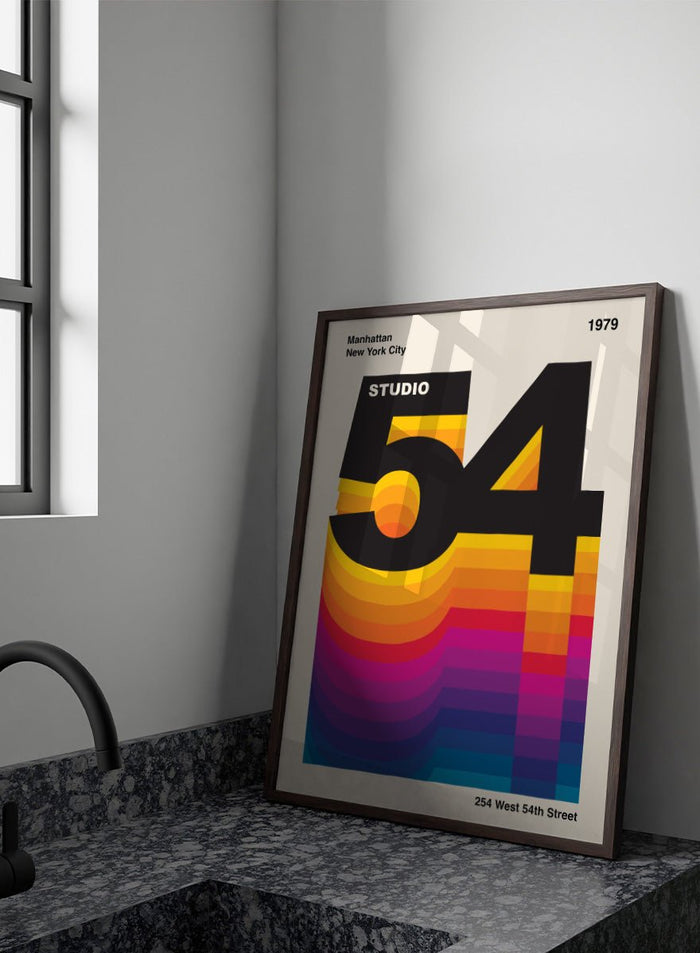 Retrodrome - Vibrant Retro Digits Art Print_Sugar & Canvas_Retrodrome