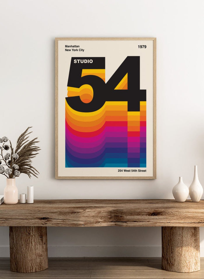 Retrodrome - Vibrant Retro Digits Art Print_Sugar & Canvas_Retrodrome