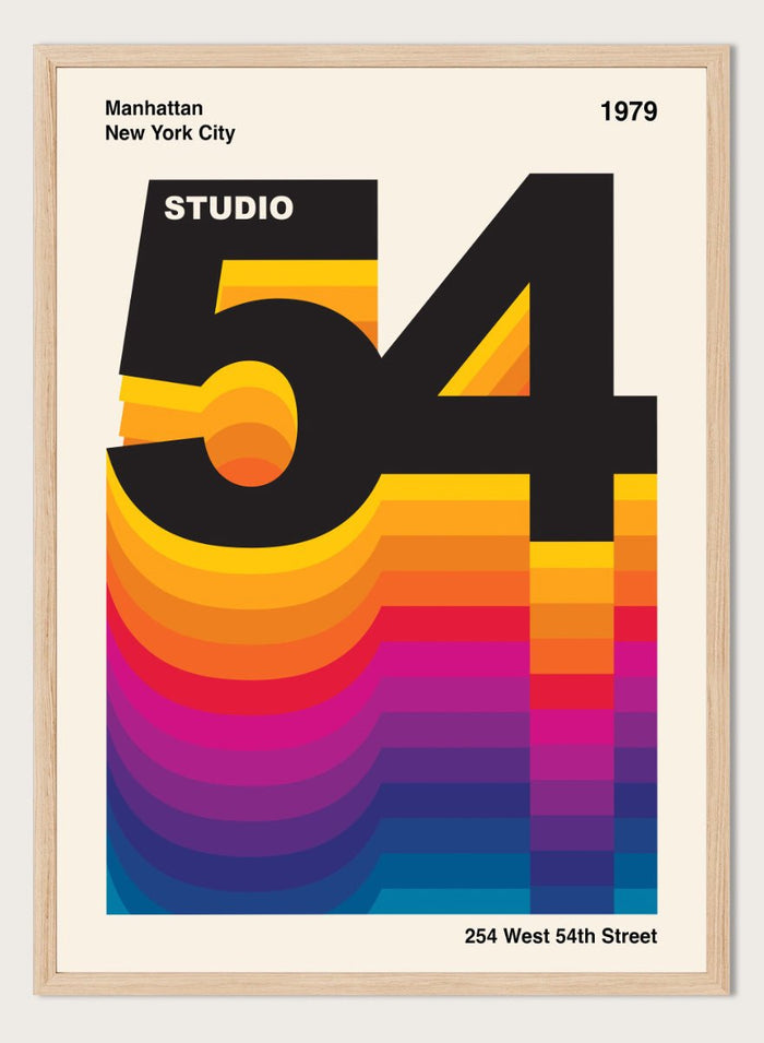 Retrodrome - Vibrant Retro Digits Art Print_Sugar & Canvas_Retrodrome