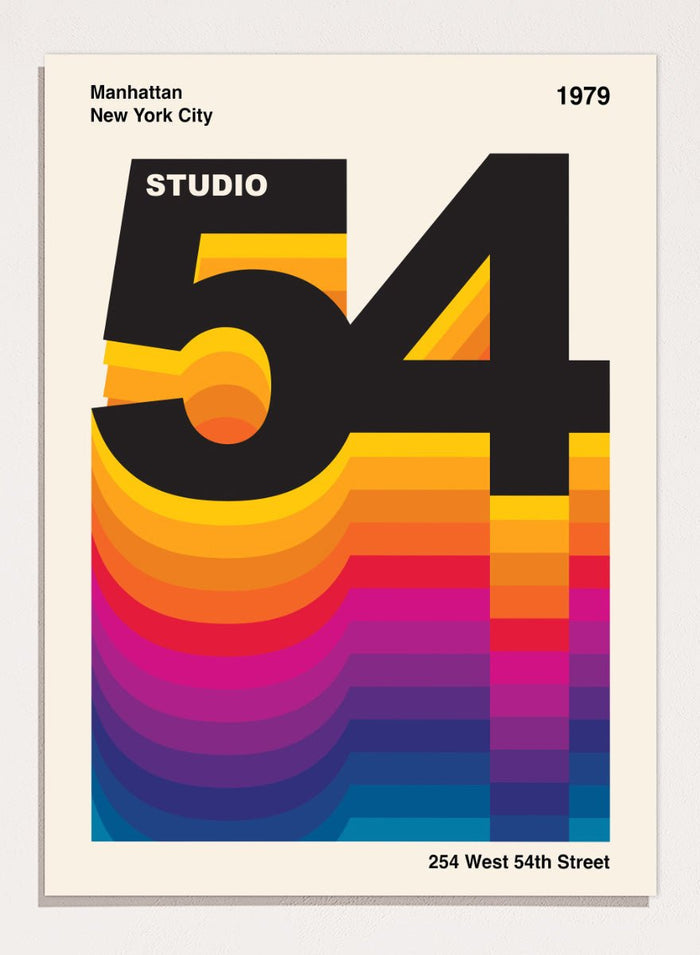 Retrodrome - Vibrant Retro Digits Art Print_Sugar & Canvas_Retrodrome