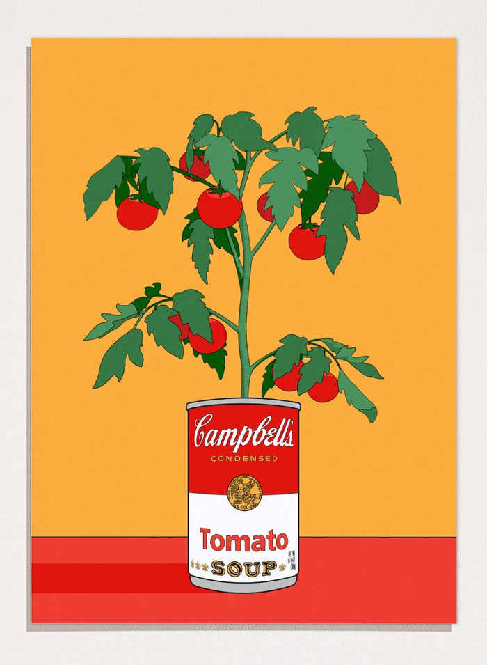 Retrodrome - Vibrant Tomato Plant Art Print_Sugar & Canvas_Retrodrome