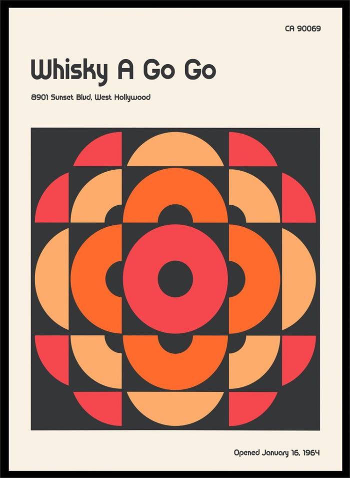 Retrodrome - Whisky A Go Go Mod Design Art Print_Sugar & Canvas_Retrodrome
