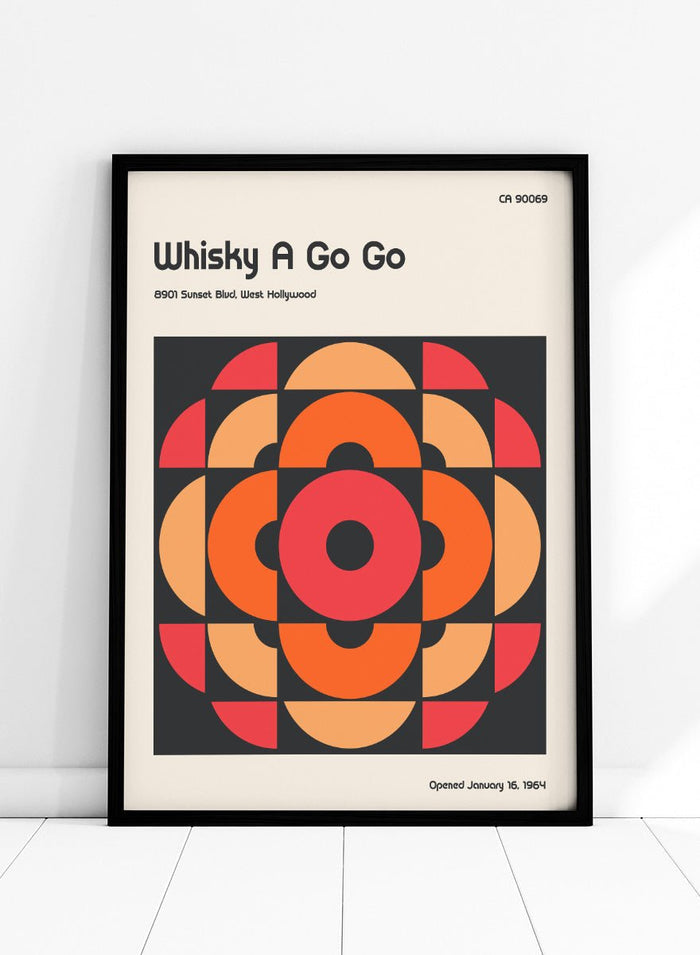 Retrodrome - Whisky A Go Go Mod Design Art Print_Sugar & Canvas_Retrodrome