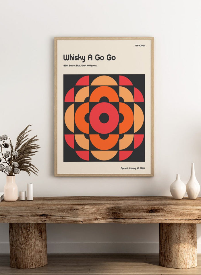 Retrodrome - Whisky A Go Go Mod Design Art Print_Sugar & Canvas_Retrodrome