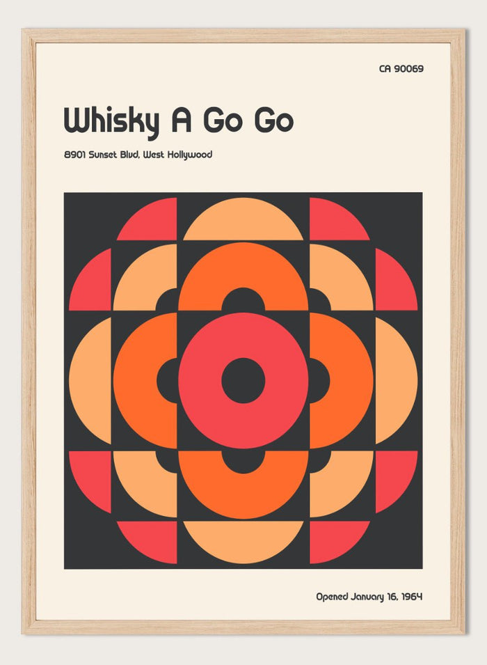 Retrodrome - Whisky A Go Go Mod Design Art Print_Sugar & Canvas_Retrodrome