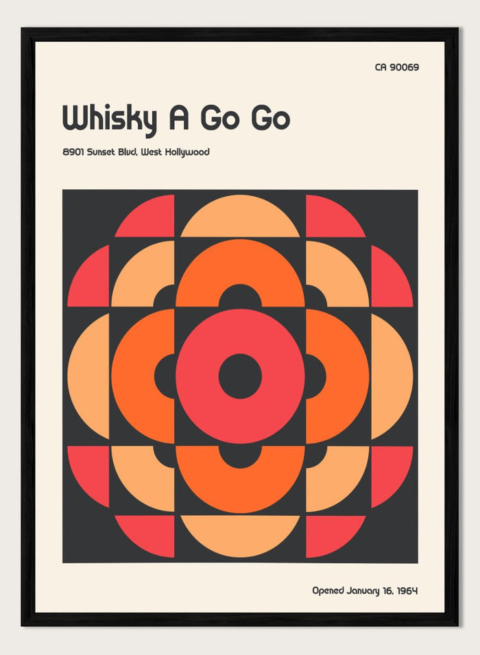 Retrodrome - Whisky A Go Go Mod Design Art Print_Sugar & Canvas_Retrodrome