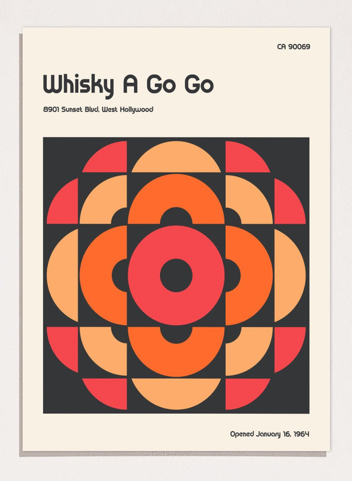 Retrodrome - Whisky A Go Go Mod Design Art Print_Sugar & Canvas_Retrodrome