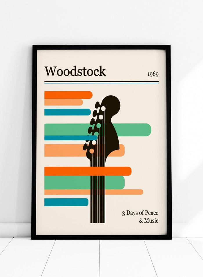 Retrodrome - Woodstock Guitar Festival Art Print_Sugar & Canvas_Retrodrome