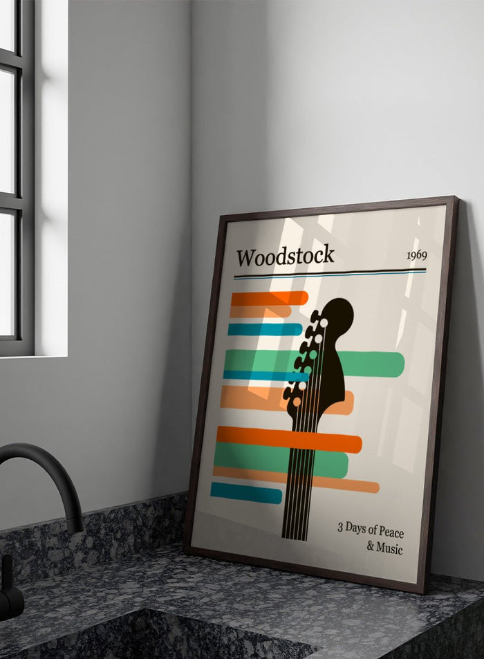 Retrodrome - Woodstock Guitar Festival Art Print_Sugar & Canvas_Retrodrome