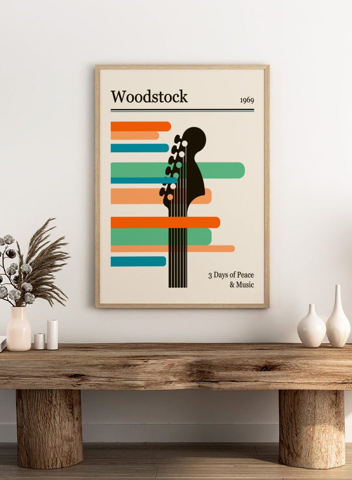 Retrodrome - Woodstock Guitar Festival Art Print_Sugar & Canvas_Retrodrome