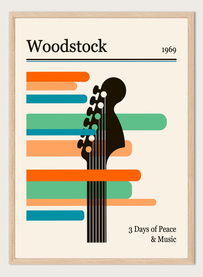 Retrodrome - Woodstock Guitar Festival Art Print_Sugar & Canvas_Retrodrome