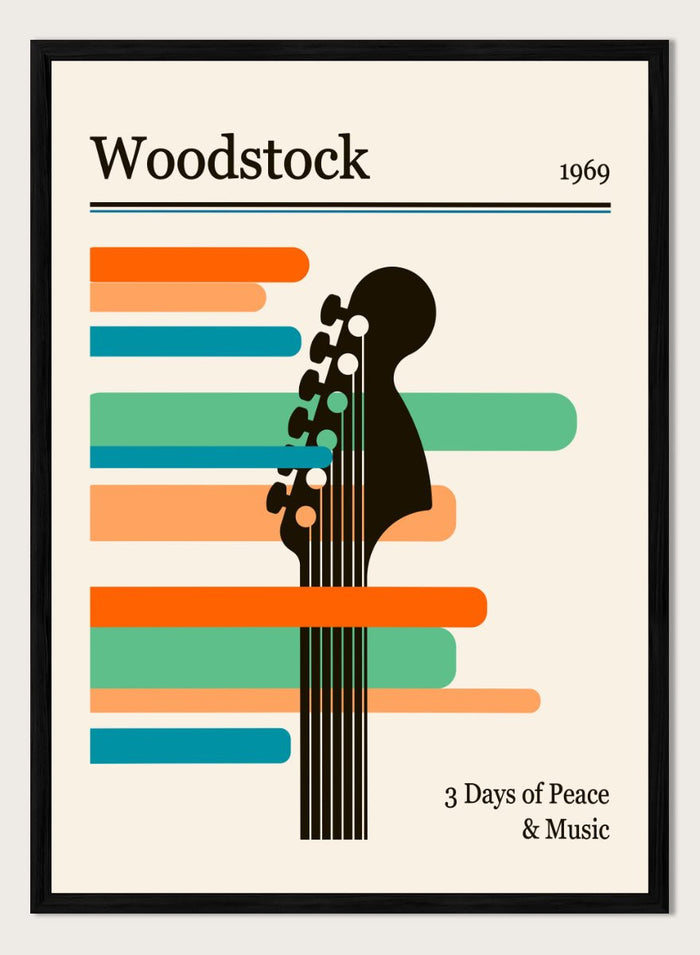 Retrodrome - Woodstock Guitar Festival Art Print_Sugar & Canvas_Retrodrome