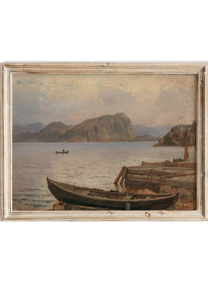 "River Landscape" Art Print_Sugar & Canvas_Carl Frederik Sørensen
