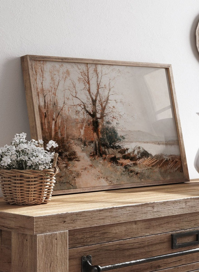 "River Landscape" Art Print_Sugar & Canvas_Eugène Galien-Laloue