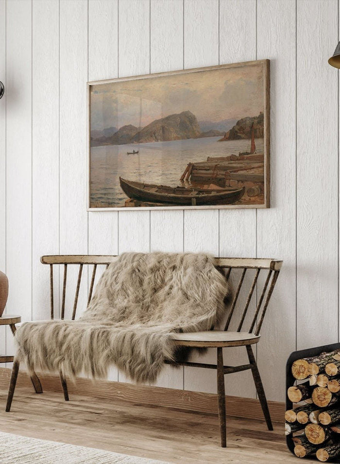 "River Landscape" Art Print_Sugar & Canvas_Carl Frederik Sørensen