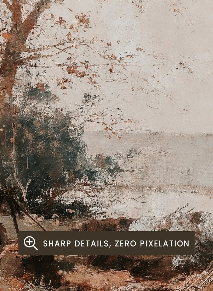 "River Landscape" Art Print_Sugar & Canvas_Eugène Galien-Laloue