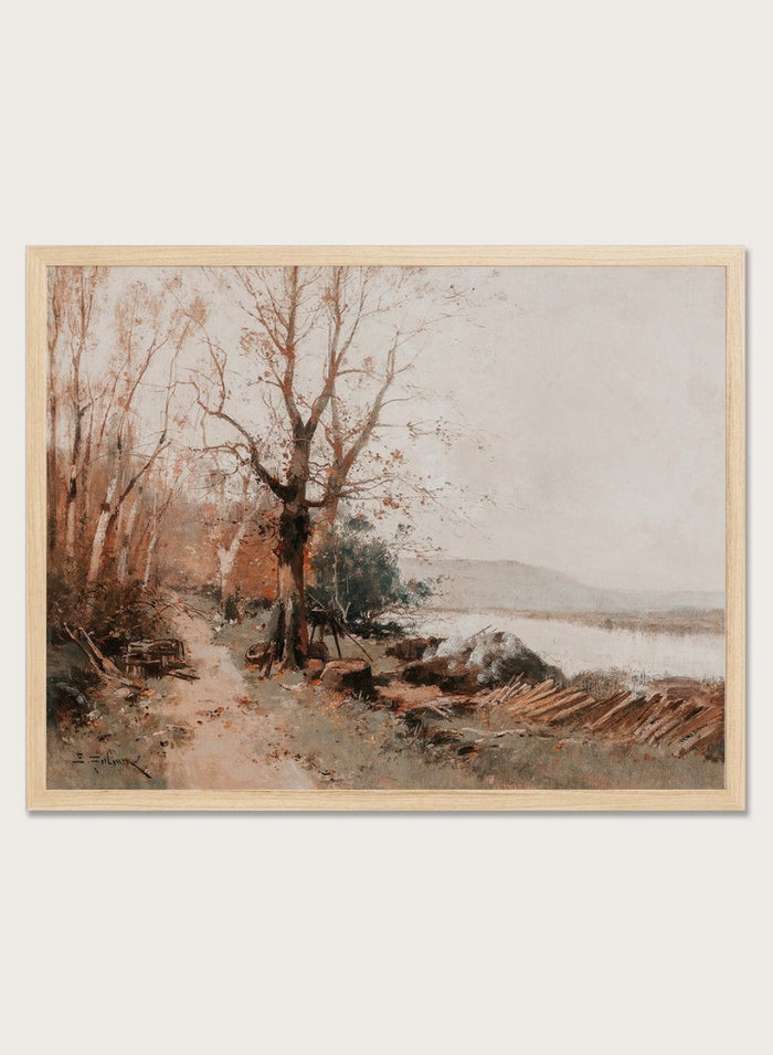 "River Landscape" Art Print_Sugar & Canvas_Eugène Galien-Laloue