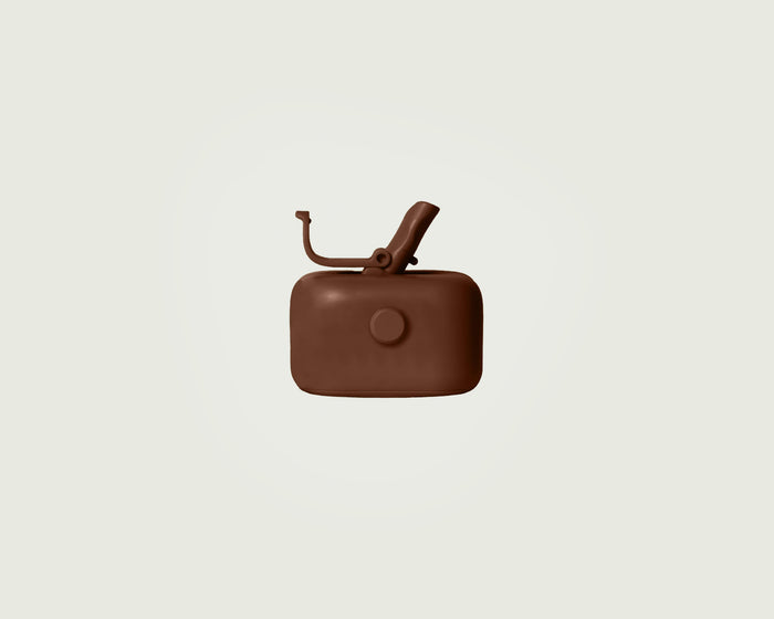 Cocoa::Sunnies Flask  robo cap brown front