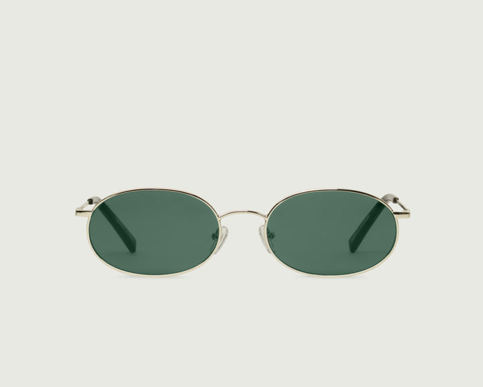 Tinsel::Romy Sunglasses oval Gold metal front