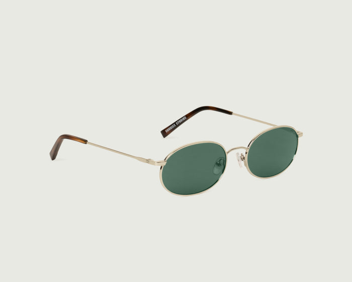 Tinsel::Romy Sunglasses oval Gold metal front diagonal