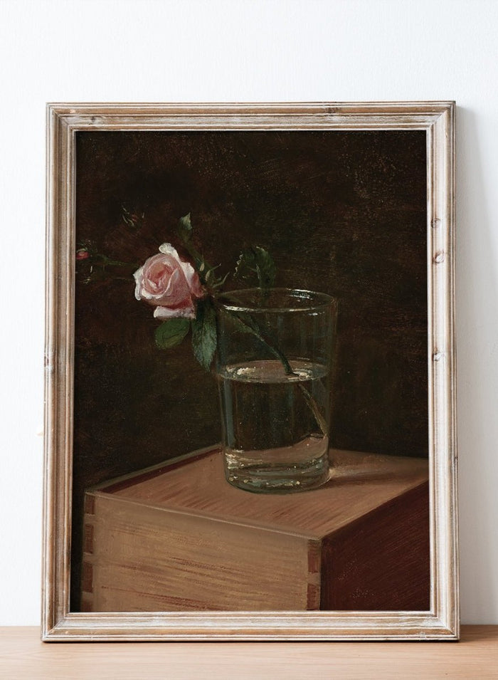 "Rose in a Glass" Art Print_Sugar & Canvas_Franz Krüger