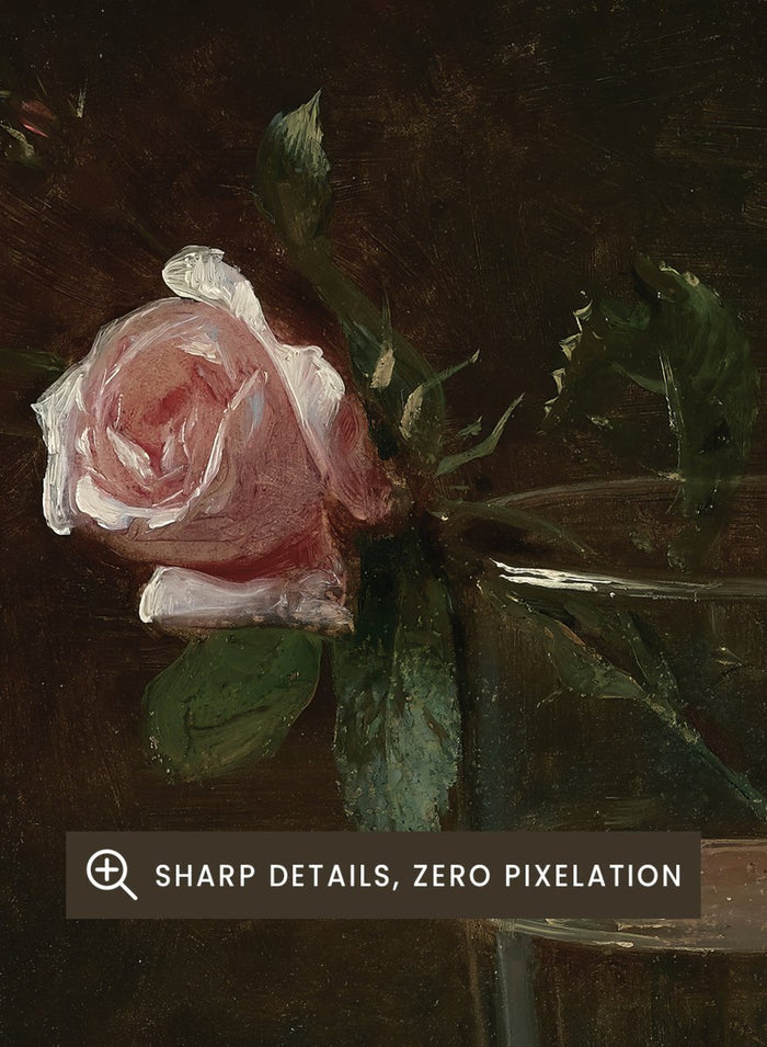 "Rose in a Glass" Art Print_Sugar & Canvas_Franz Krüger