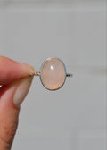 Rose Quartz Sterling Silver Ring