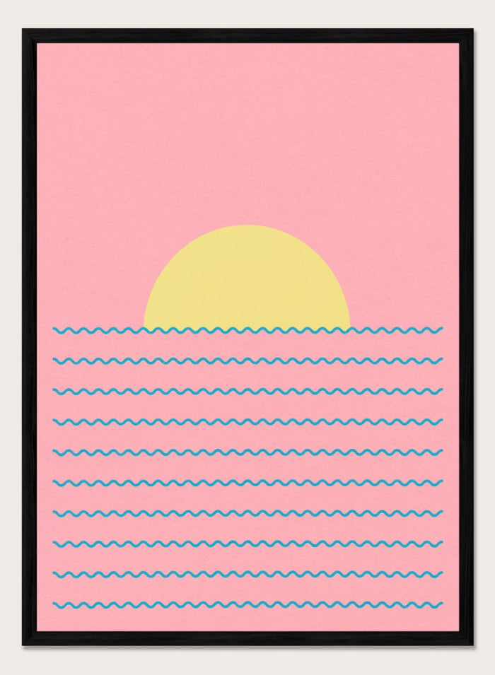 A4/8x12 inches (Framing Available) / Black Wood Frame
