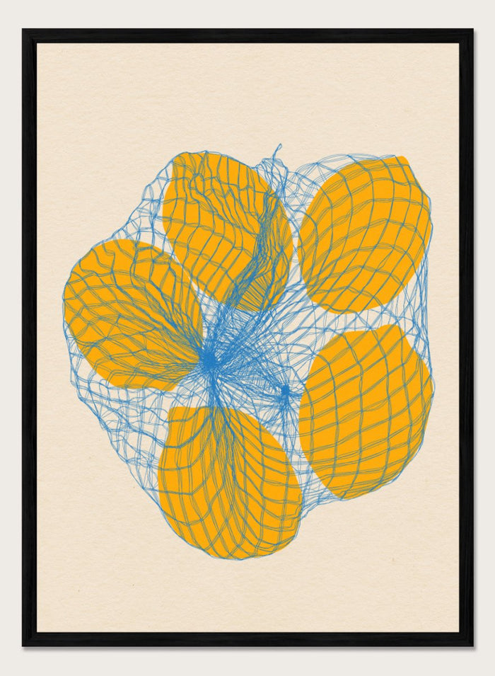 A4/8x12 inches (Framing Available) / Black Wood Frame